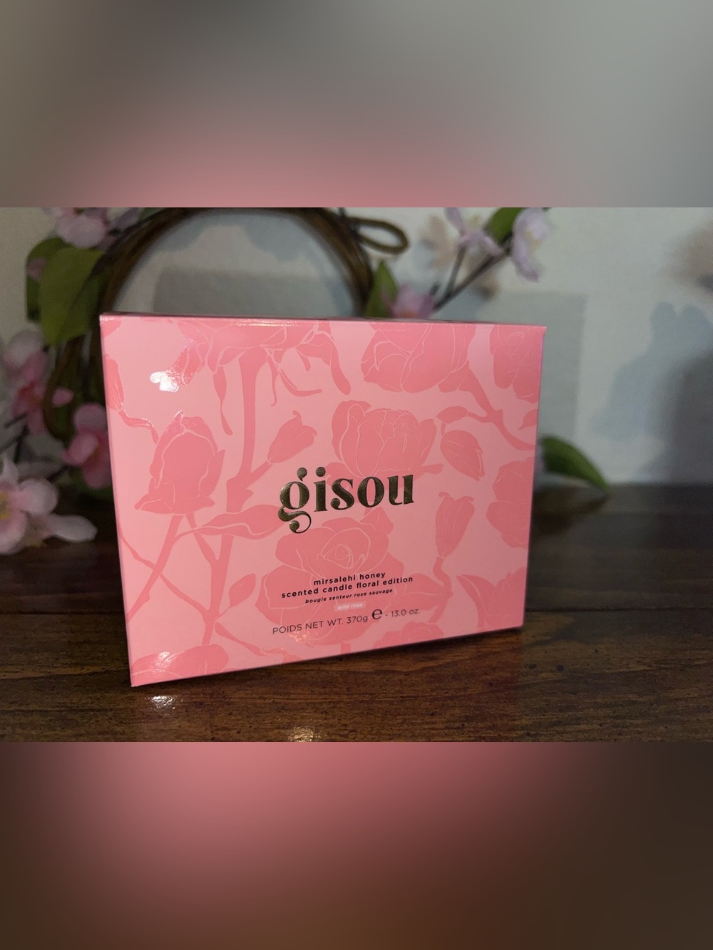 Gisou Mirsalehi Honey Scented Candle Floral Edition Wild Rose New In Box 🌹